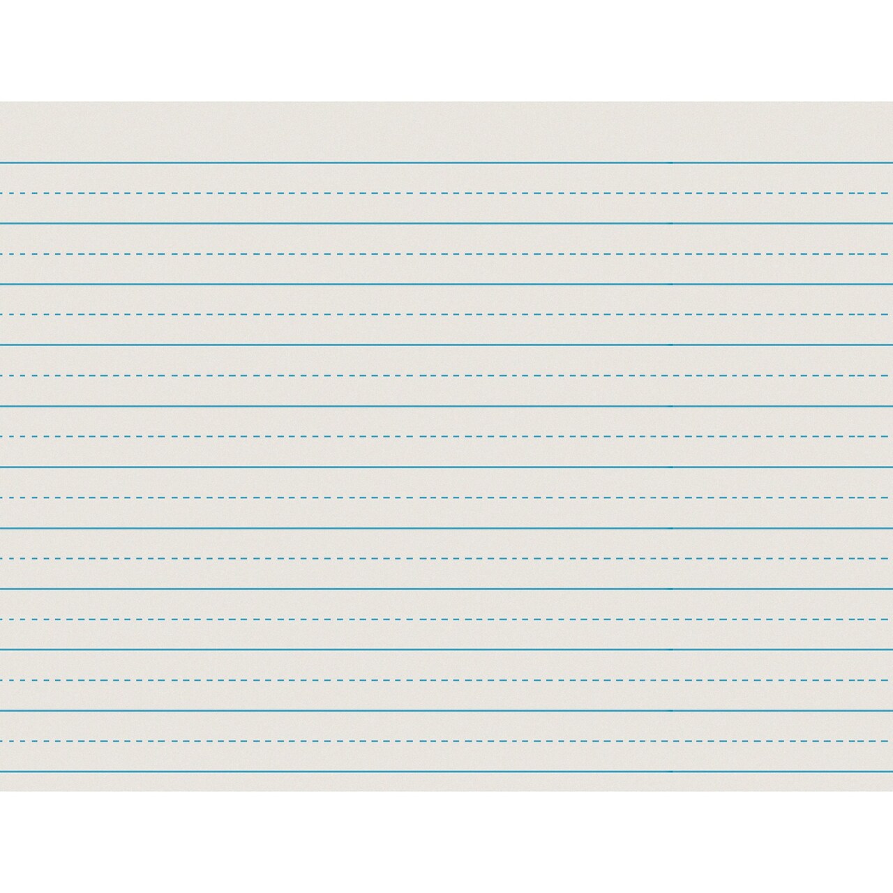 Newsprint Handwriting Paper, Alternate Dotted, Grade 2, 3/4" x 3/8" Ruled Long, 11" x 8-1/2", 500 Sheets